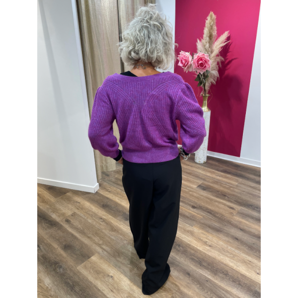 Pantalon palazzo large noir Lola Espeleta.